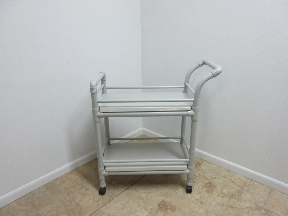 Carro de licor gabinete de barra servidor piscina patio exterior mediados de siglo vintage Foto 3 de 4