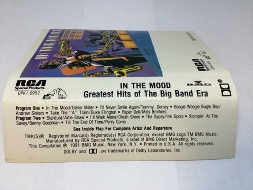 IN THE MOOD Cassette Tape GREATEST HITS OF THE BIG BAND ERA 1991 RCA DPK1-0952 - Picture 2 of 5