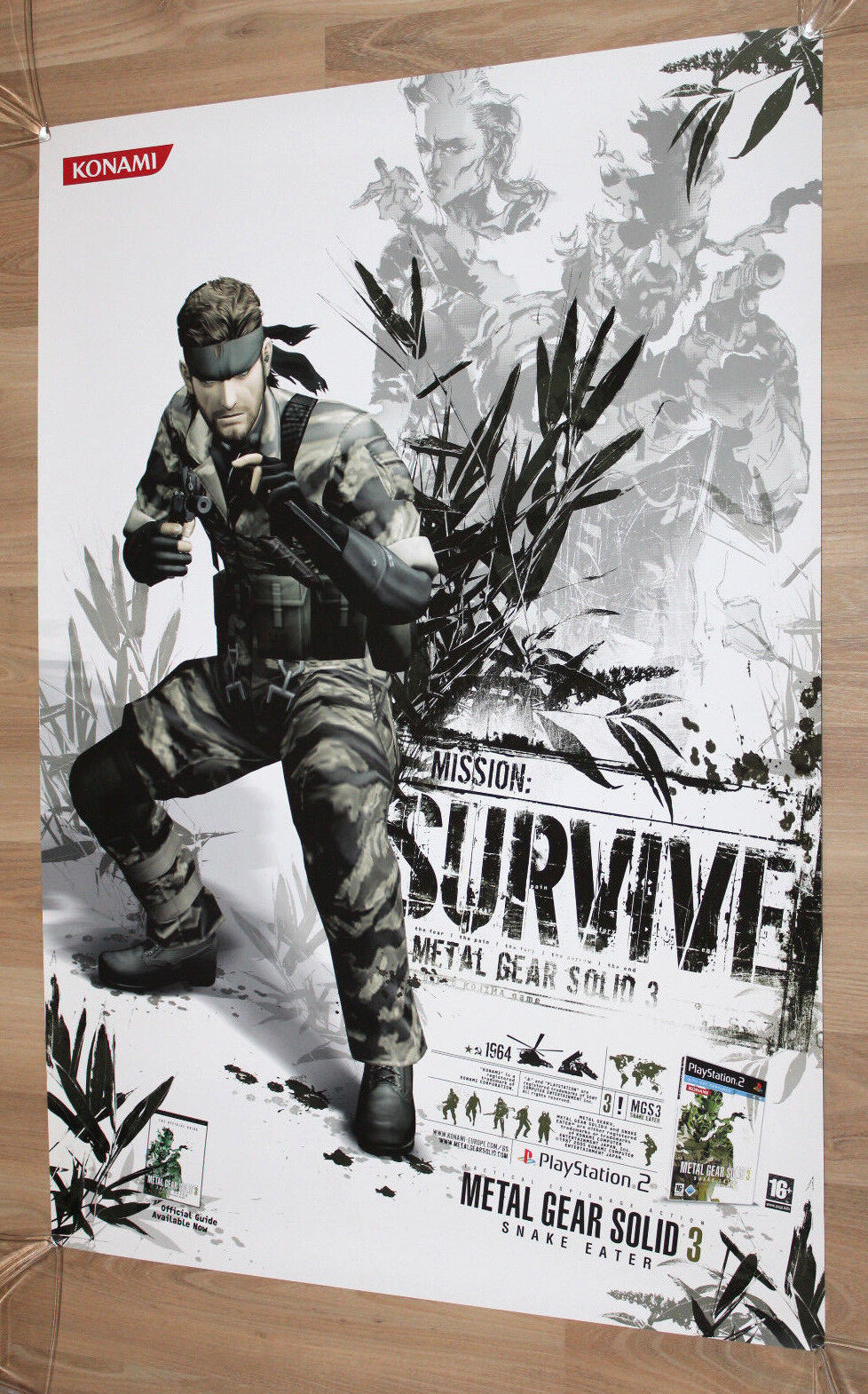 Metal Gear Solid 3 Snake Eater Subsistence PS2 PS3 POSTER MADE IN USA -  MGS307