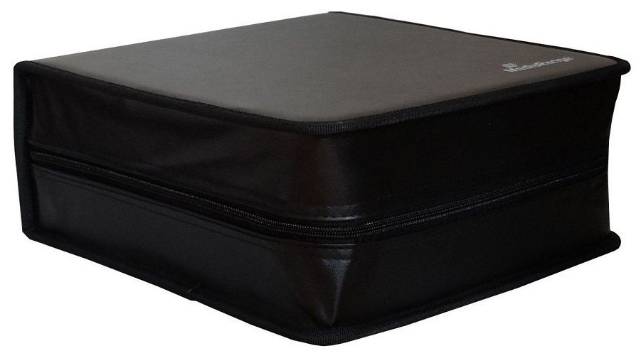 1 Mediarange 300 Black Storage CD DVD discs Zip wallet synthetic