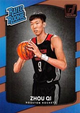 2017-18 Donruss #151 Zhou Qi RC Rookie Card Houston Rockets 🔥🏀🔥