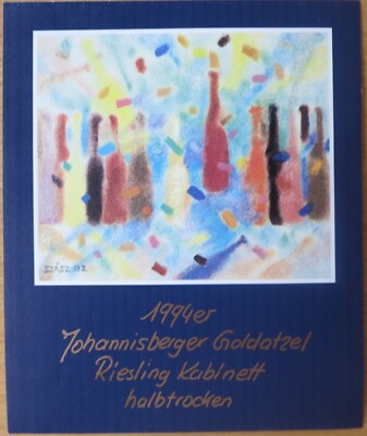 WINE LABELS Germany Johanisberger Goldatzel 1994 Riesling Cabinet wine lab