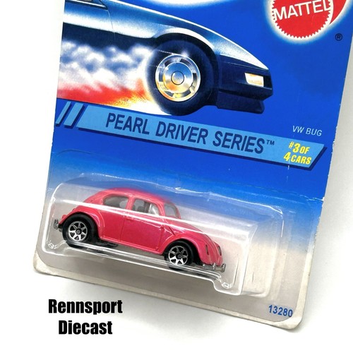 J10-14 HOT WHEELS PEARL DRIVERS - VW BUG - 1995 - PINK - #293 - NIB - Foto 1 di 3