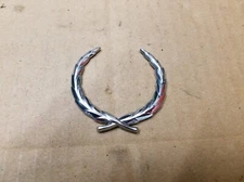 Cadillac OEM Chrome Metal 2 1/4" Wreath Emblem Badge Logo Nameplate Name Plate