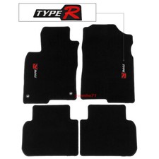 For 22-26 Honda Civic Sedan Floor Mat Carpet Front Rear Black Nylon W Type R