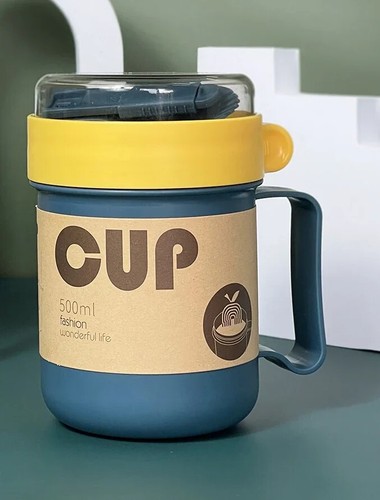 Creative Breakfast Convenient Soup Mug Multifunction Microwave Milk Mugs Japanes - Picture 9 of 10