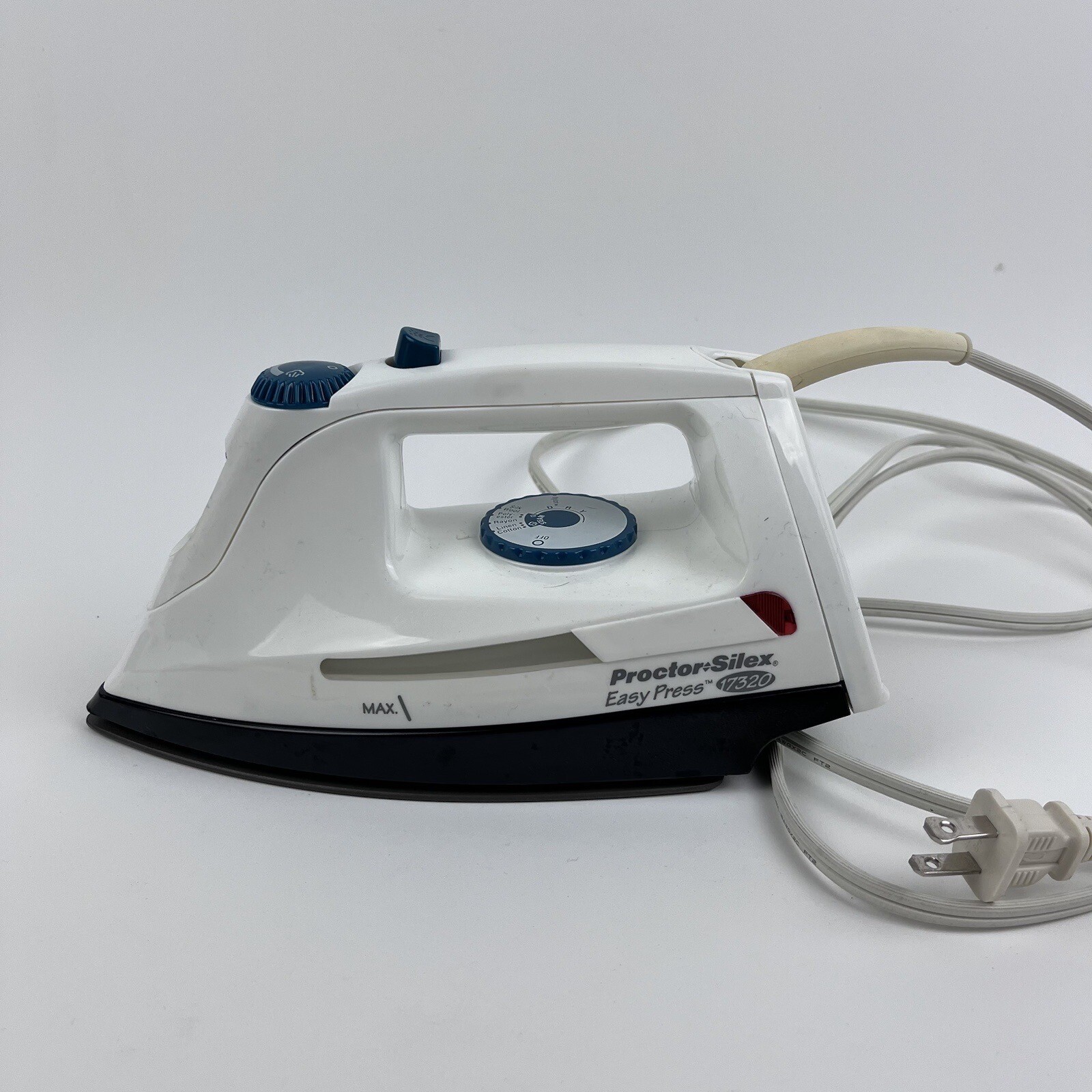 Proctor Silex 17320 Easy Press White Blue Lightweight Adjust