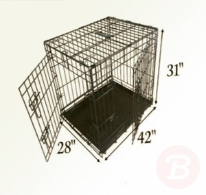 ellie bo 42 inch dog crate