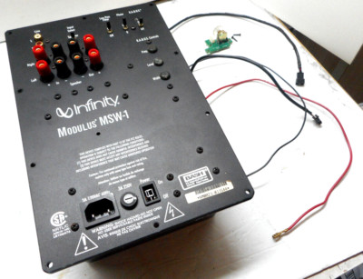 INFINITY MODULUS  MSW-1 SUBWOOFER - POWER MODULE ONLY - PARTS/REPAIR - UNTESTED