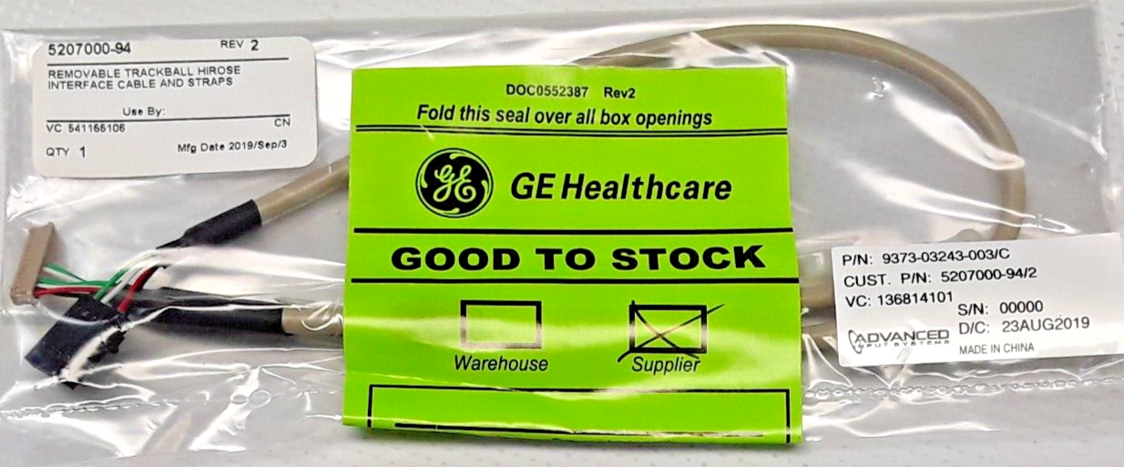 5737554 - GE - REMOVABLE TRACKBALL & CABLES KIT N.O.B | eBay