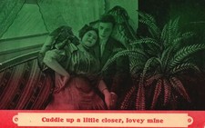 Cuddle Up A Little Closer Lovely Mine Love Romance Antique Postcard 1911