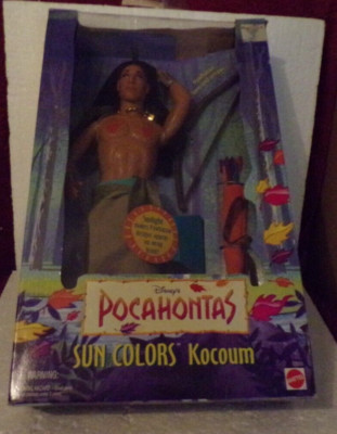 LOOK MATTEL 13330 DISNEY POCAHONTAS SUN COLORS KOCOUM DOLL NIB | eBay