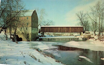 Missouri Old Bollinger Mill Bufordville Bridge VTG Standard Postcard Unposted