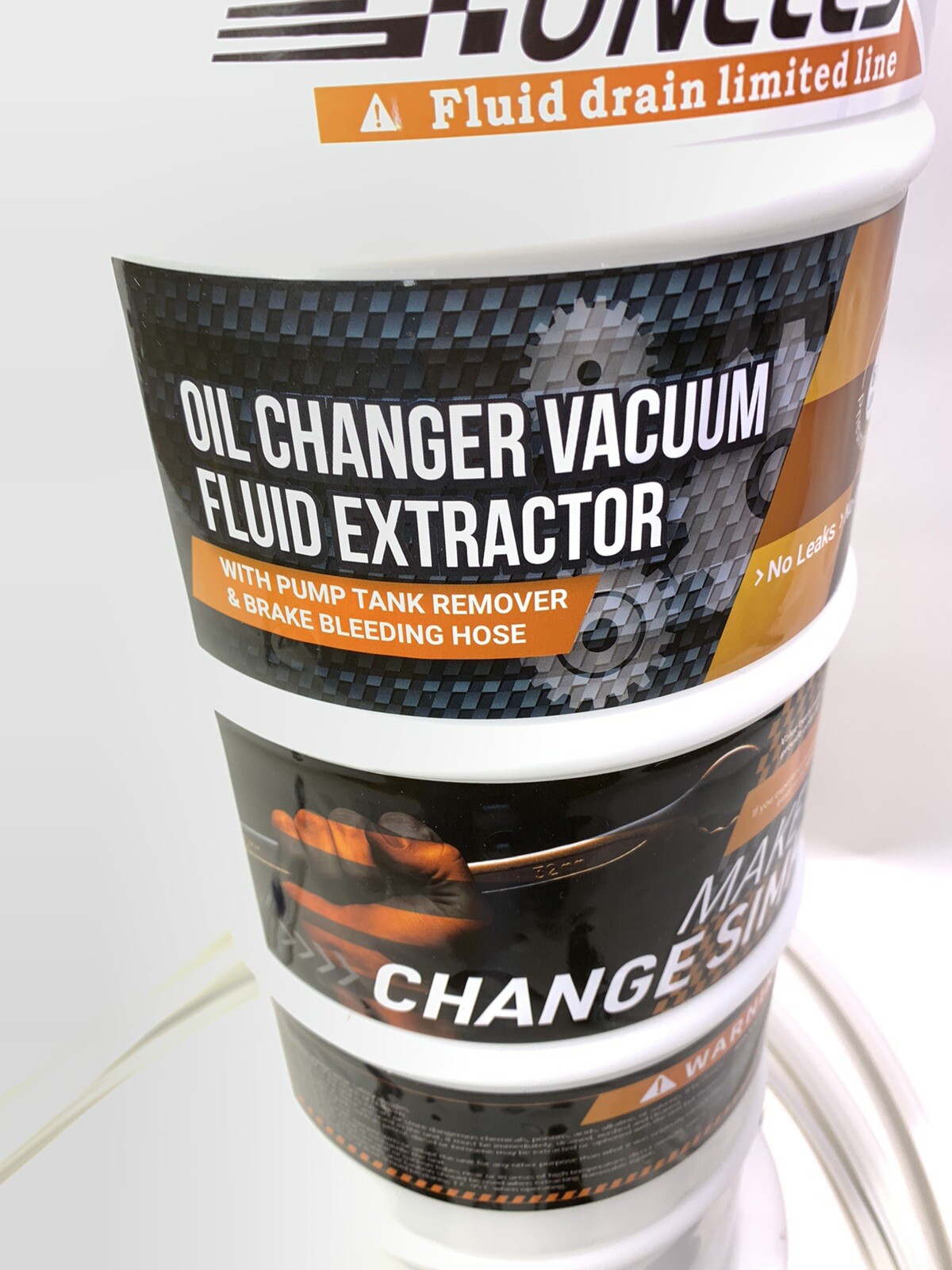 FOUR UNCLES Pneumatic Or Manual Oil Change Vacuum Pump Fluid Extractor 6.5 Liter eBay