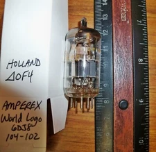 Strong AMPEREX HOLLAND A-FRAME Dimpled Disc Getter 6DJ8 / ECC88 Tube