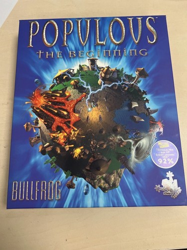 Populous The Beginning PC Strategiespiel Bullfrog Classic Selten Big Box