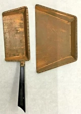 Sternan & Co., New York Solid Copper Ash Pan (Lot of 2 Pieces)