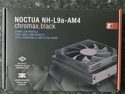 Noctua Nh L9a Am4 Chromax Black Low Profile Cpu Cooler Amd Ebay