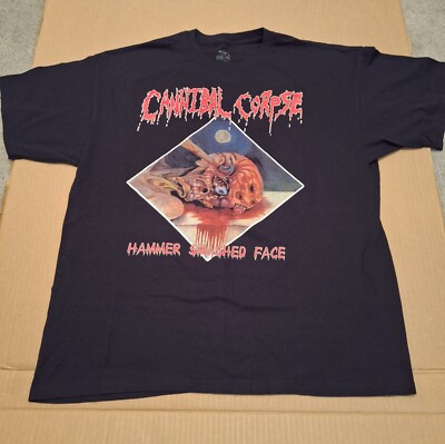 #04 CANNIBAL CORPSE Hammer Smashed Face VINTAGE shirt / Malevolent Creation Nile