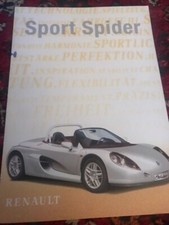 1997 Renault Sport Spider Brochure  German Text,Renault Sport Spider leaflet