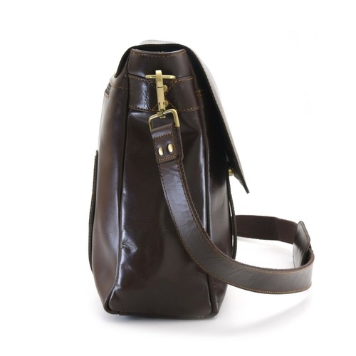 Style n Craft 392005 Messenger Bag in Full Grain Dark Brown Leather - Picture 4 of 7