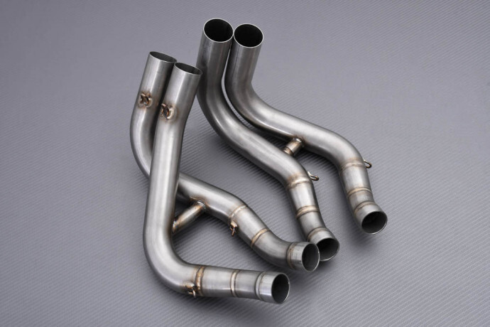 Collecteur Akrapovic S-H6R9-ACT en acier inoxydable premium
