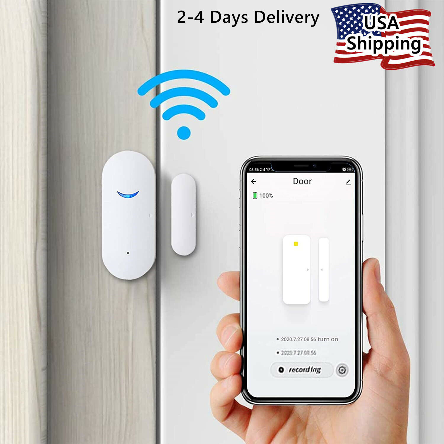 Smart Wi-Fi Home Window Door Burglar Security Alarm Sensor System Alexa Google