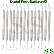 25 Pcs Dental Probe Explorer #5 Surgical Instruments Stainless German Grade