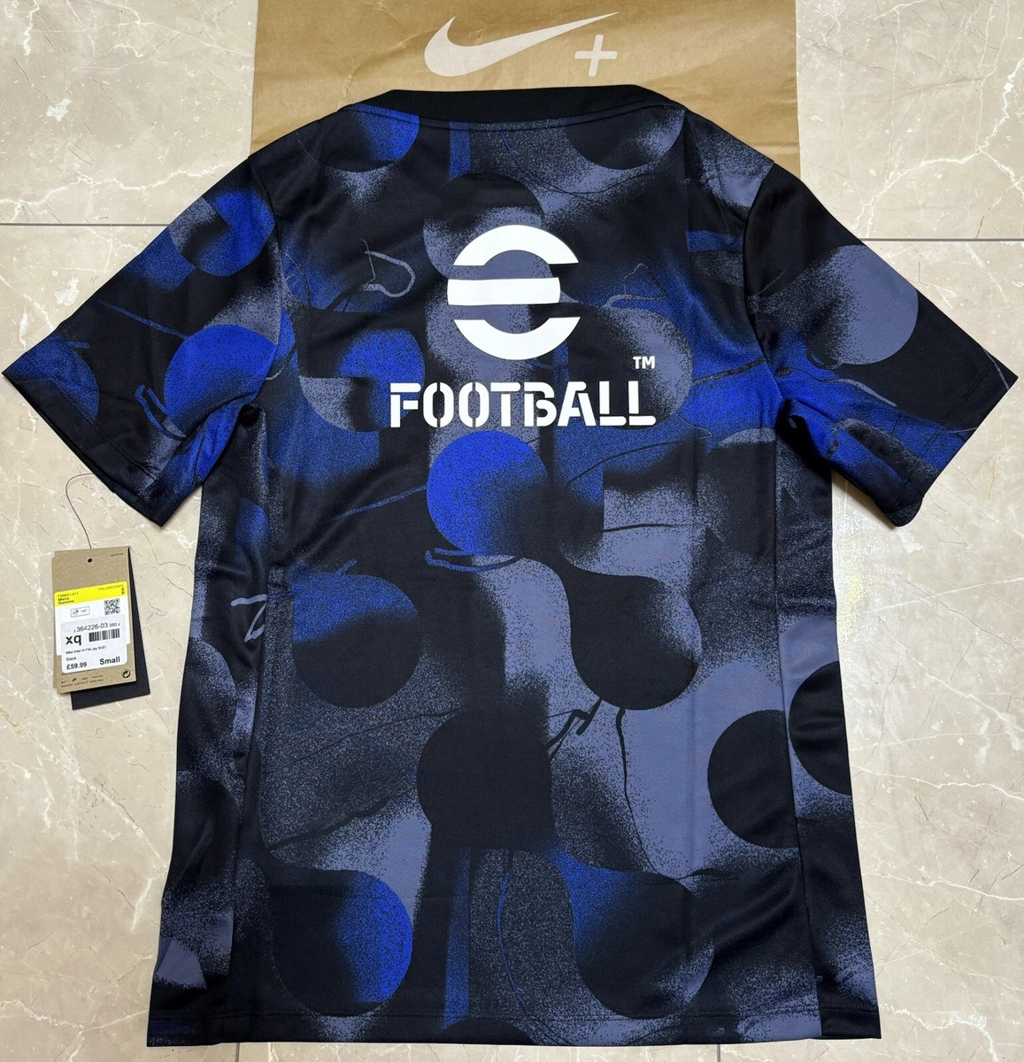 Nike SMALL Inter Milan Academy Pro Pre Match Top Men’s Black Football SS  Shirt