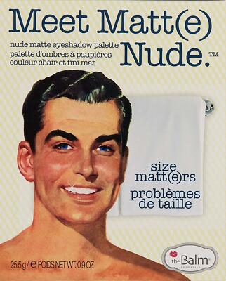 the Balm MEET MATT(e) NUDE Lidschatten Palette FULL SIZE 25,5g 100% Original