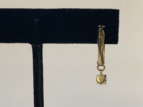 14k YELLOW gold.36ct round diamond stud earring SINGLE EARRING NOT A PAIR - Picture 2 of 5