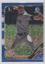 2019 Bowman Chrome Prospects Blue Shimmer Refractor /150 Logan Webb #BCP-79 6ki