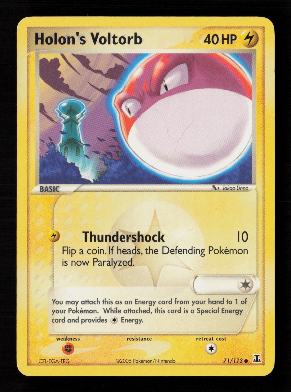 Holon's Voltorb 71/113 Delta Species Pokemon Card -A5