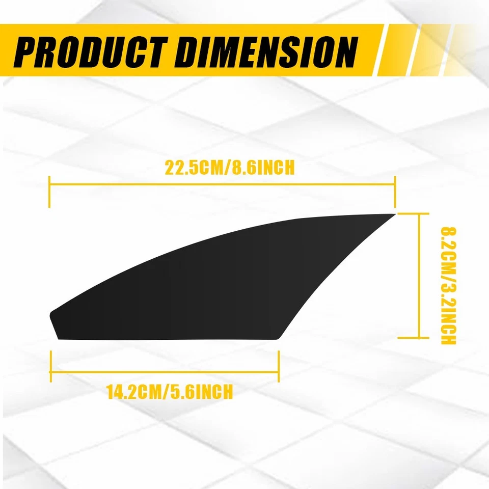 Para Honda Civic 2022-2025 Faro Lateral Marcador Vinilo Superposición Tinte Calcomanías Negro Foto 3 de 4