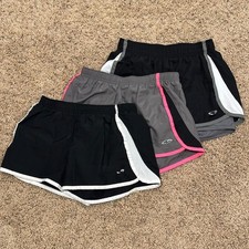 Lot of 3 C9 Champion Athletic Running Sport Shorts Black Gray Pink Girls 10-12