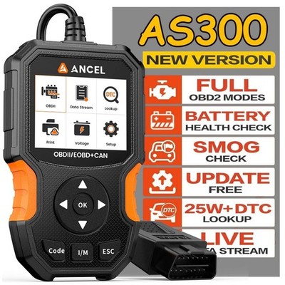 ANCEL AS300 Profi KFZ OBD2 Diagnosegerät Spannungsprüfung Fehlerausleser Scanner