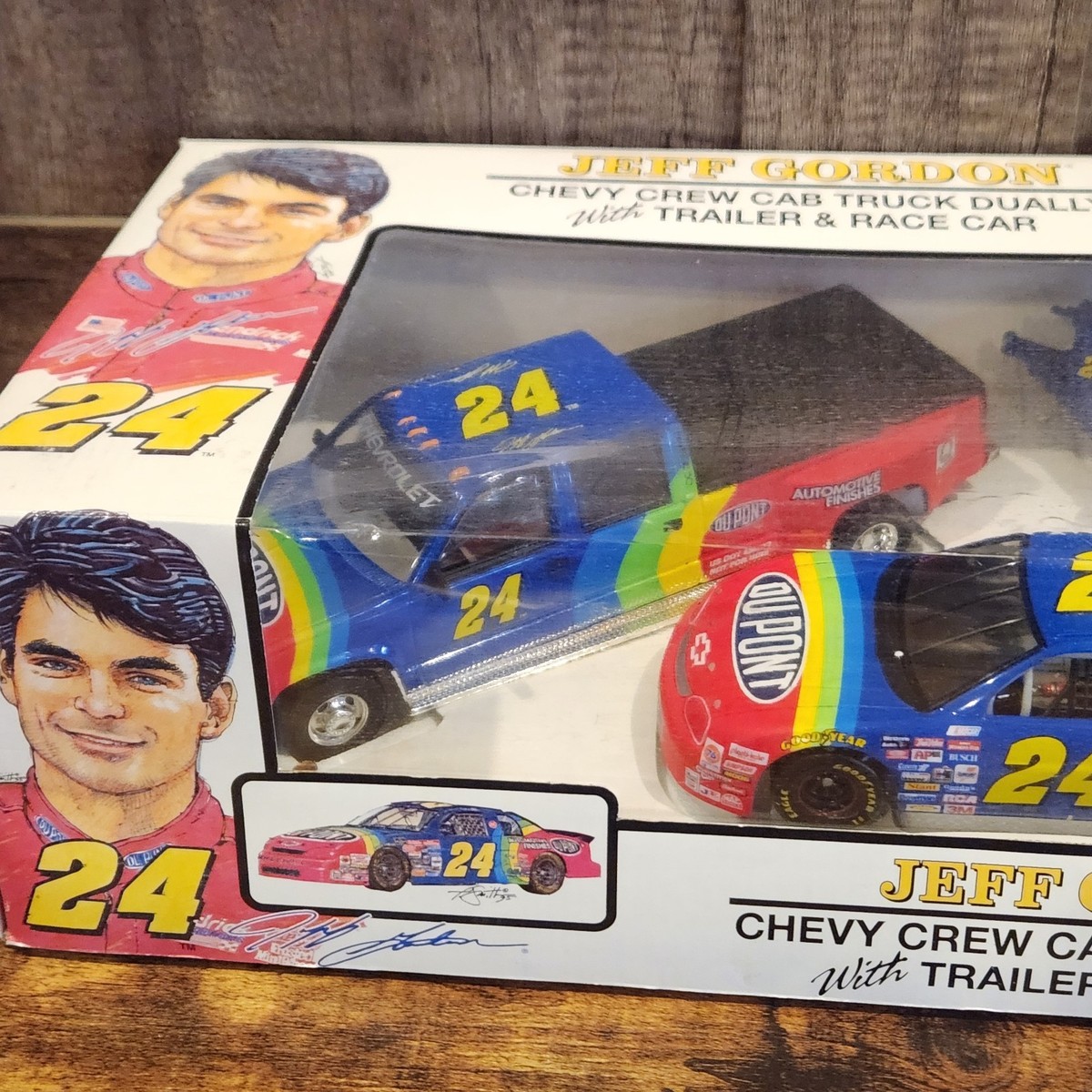 Jeff Gordon Chevy Crew Cab Truck Dually Trailer Race Car #24