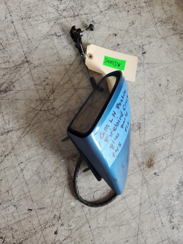 GM Pontiac Firebird Driver Side Door Rearview Mirror Blue For Parts Untested