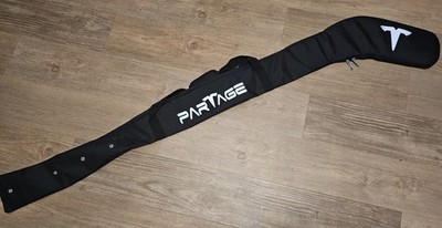 Partage Ice Hockey Stick Bag Black White Polyester Zip Shoulder Strap  68  