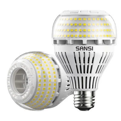 2x SANSI 250W E27 LED Light Bulb 5000K Daylight White Lamp 27W for Home Lighting