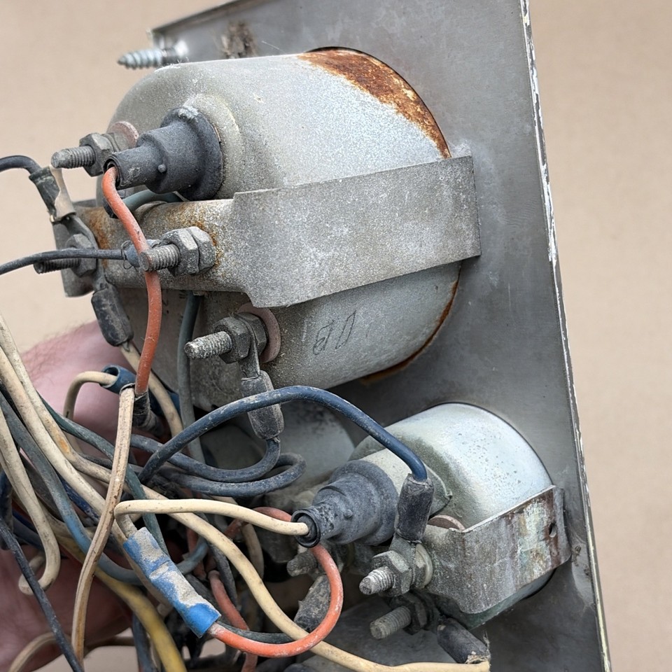 Chrysler Marine 8 Stewart Warner Gauge Panel Boat Engine Tach Oil water ...