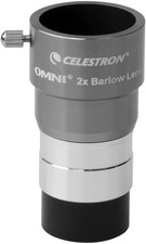 93326 Omni Barlow Lens, Silver, 2 X 1.25 Inch