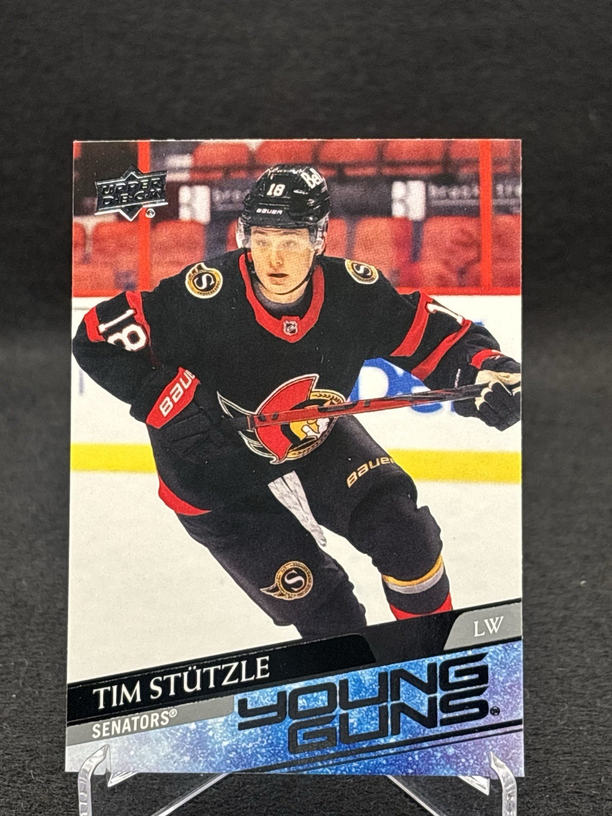 Tim Stutzle 2020-21 Upper Deck Series 2 Young Guns 482 Rookie RC Ottawa Senators