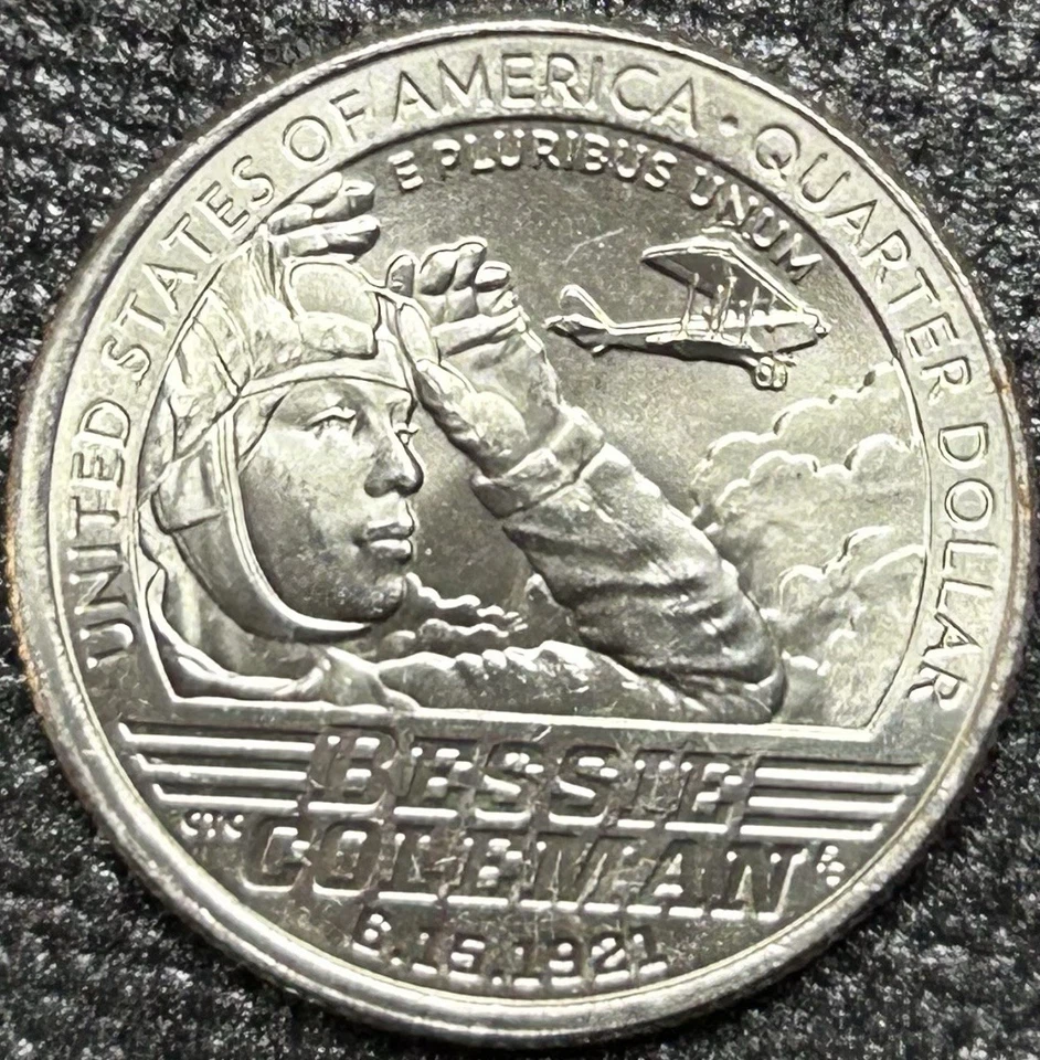 2023-P Bessie Coleman American Women Quarter ~ Obv/Rev Strikethrough  - Image 4 of 4