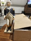 Vintage Nos 1988 George Washington Porcelain Statue 9 Inches Free Mason (WN)