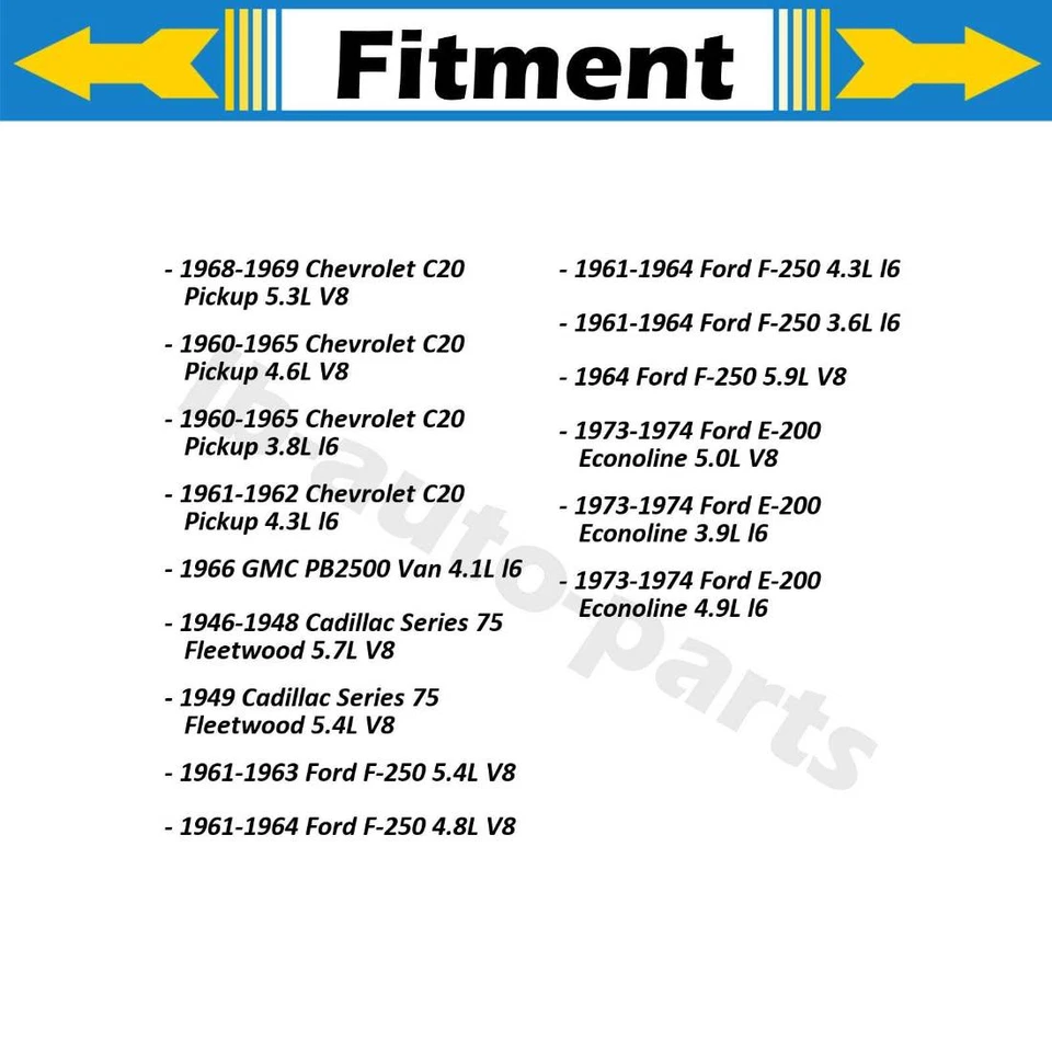 Front Rear Drum Brake Wheel Cylinder Kit 2x Fits 1969 Chevrolet C20 Pickup 6.5L - Image 3 of 4