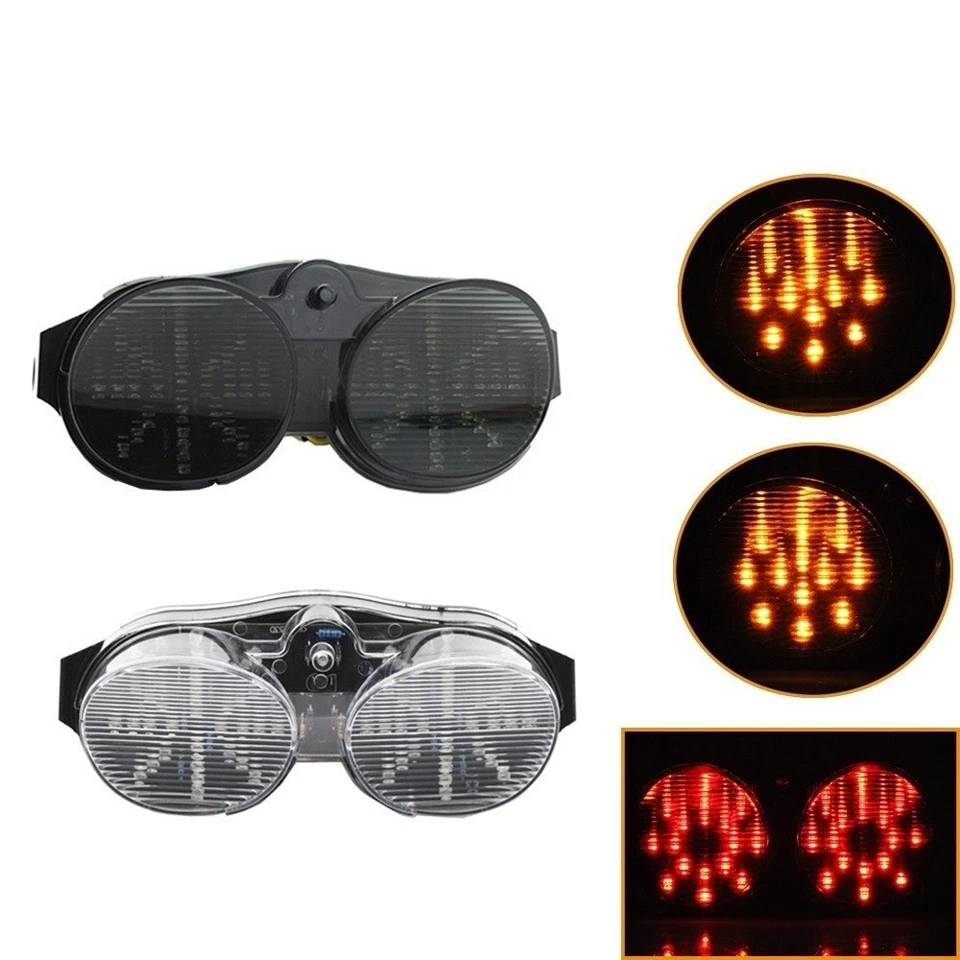 Rear LED Brake Tail Light Turn Signals Integrated For Yamaha YZF-R6 1998-2002 - Image 2 of 4