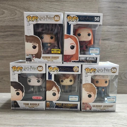 Lot Of 5 Funko Pop! Vinyl: Harry Potter Figures Hermione Ginnny Tom Newt Gildero