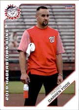 2019 Hagerstown Suns Choice #34 Darren Yoos Trainer Southern Connecticut Card