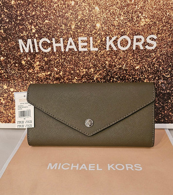 Neu Orig Michael Kors Portemonnaie Geldbörse Jet Set Travel LG ENV Continental